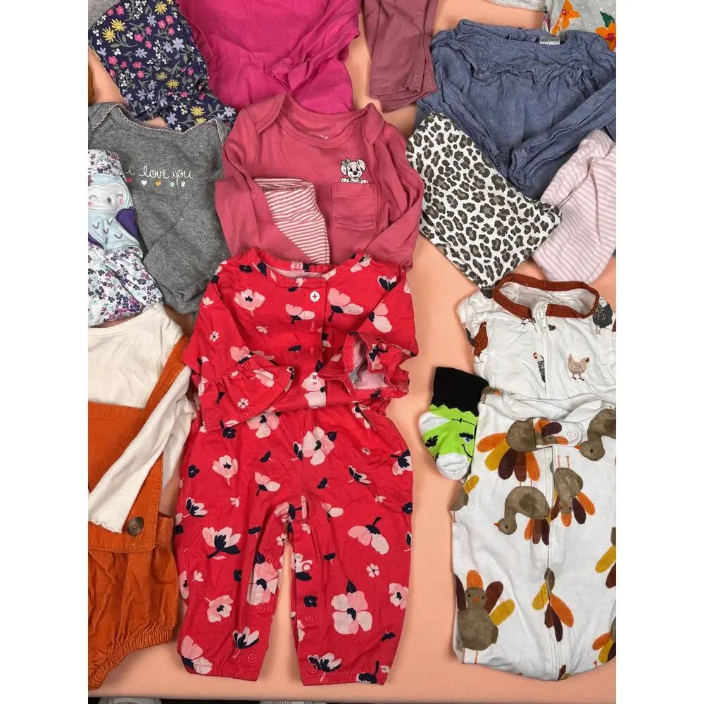 Huge Baby Girl 3-6M Fall/Winter Clothing Lot - 24 Pieces #646